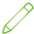 Basic, green, pencil Icon