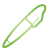 Basic, Pen, green Black icon