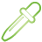 Basic, green, pipette Icon