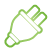 plug, green, Basic Black icon