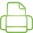 Basic, printer, green Icon