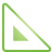 ruler, Basic, triangle, green Black icon