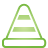 Traffic, Basic, green, cone Icon