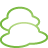 Basic, green, Clouds, weather Black icon