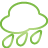 green, Basic, Rain, weather YellowGreen icon