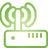 router, wireless, Basic, green YellowGreen icon
