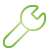 green, Wrench, Basic Black icon
