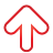 Up, red, Basic, Arrow Icon