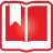 Book, red, open, bookmark, Basic Crimson icon