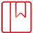 bookmark, Book, Basic, red Crimson icon