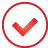 button, Basic, Check, red Crimson icon