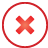 button, Basic, cross, red Crimson icon