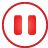 Basic, button, red, Pause Crimson icon