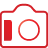 Basic, red, Camera Icon