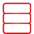 Basic, Database, red Crimson icon
