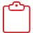 red, Clipboard, Basic Icon