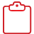 red, Clipboard, Basic Crimson icon