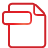 Basic, document, File, red Crimson icon