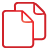 documents, Basic, red Crimson icon