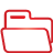 Folder, red, Basic Icon