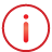 Basic, Information, red Crimson icon