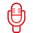 red, Microphone, Basic Black icon