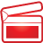 movie, Basic, red, Clap Crimson icon