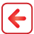 navigation, red, Basic, Left, button Crimson icon