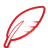 Basic, quill, red Icon