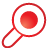 red, search, Basic Crimson icon