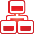 Basic, red, Map, site Icon