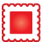 Stamp, Basic, red Crimson icon