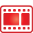 Basic, video, red Crimson icon