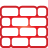 wall, Basic, red Icon