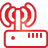 wireless, Basic, router, red Crimson icon