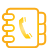 Basic, Book, yellow, Address Icon