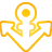 yellow, Anchor, Basic Icon