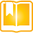 bookmark, open, Basic, Book, yellow Orange icon