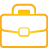 Briefcase, Basic, yellow Icon