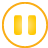 Basic, Pause, button Orange icon