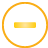 yellow, remove, Basic, button Icon