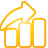 chart, Up, Bar, yellow, Basic Orange icon