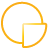 Basic, chart, pie, yellow Orange icon