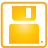 Floppy, Basic, yellow, Disk Orange icon