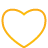 yellow, Heart, Basic Black icon