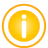 Information, yellow, Basic, frame Gold icon