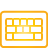 yellow, Keyboard, Basic Orange icon