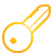 Key, Basic, yellow Icon
