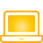 yellow, Basic, Laptop Gold icon