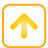 navigation, button, Up, Basic, yellow Icon